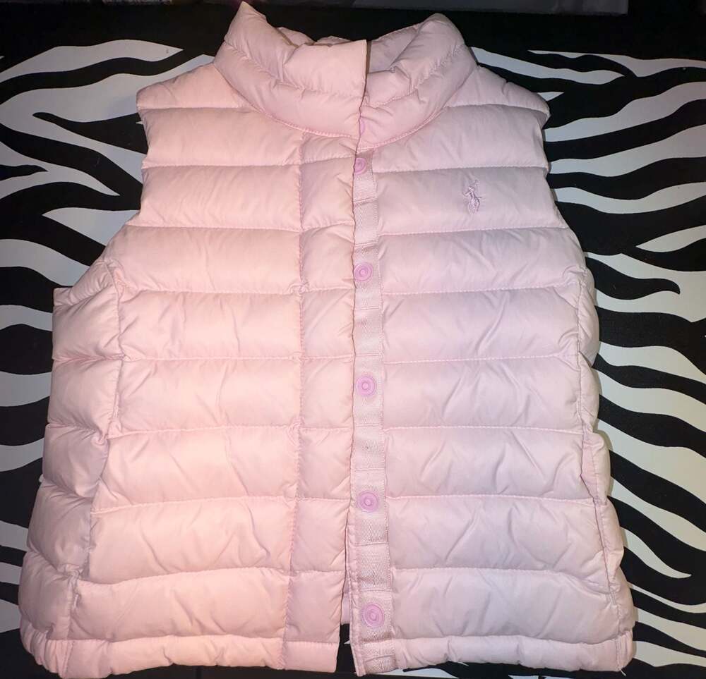 Polo Ralph Lauren Pink Girls Puffer Vest size 5